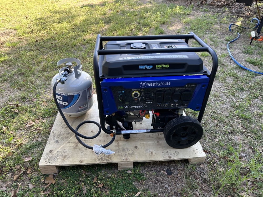 Generator installation and setup at rural property