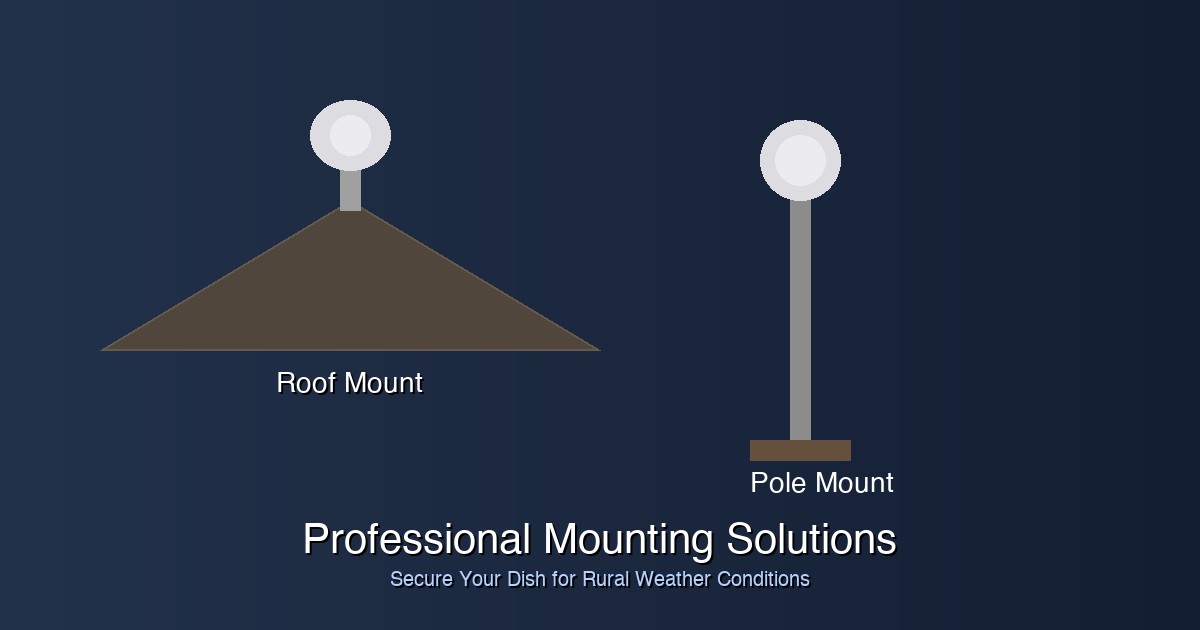 Starlink professional mounting solutions for rural installations